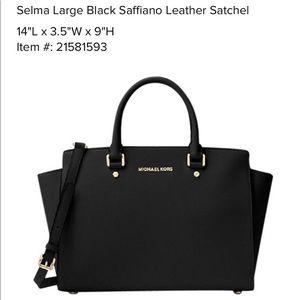 Micheal Kors Selma Handbag- large